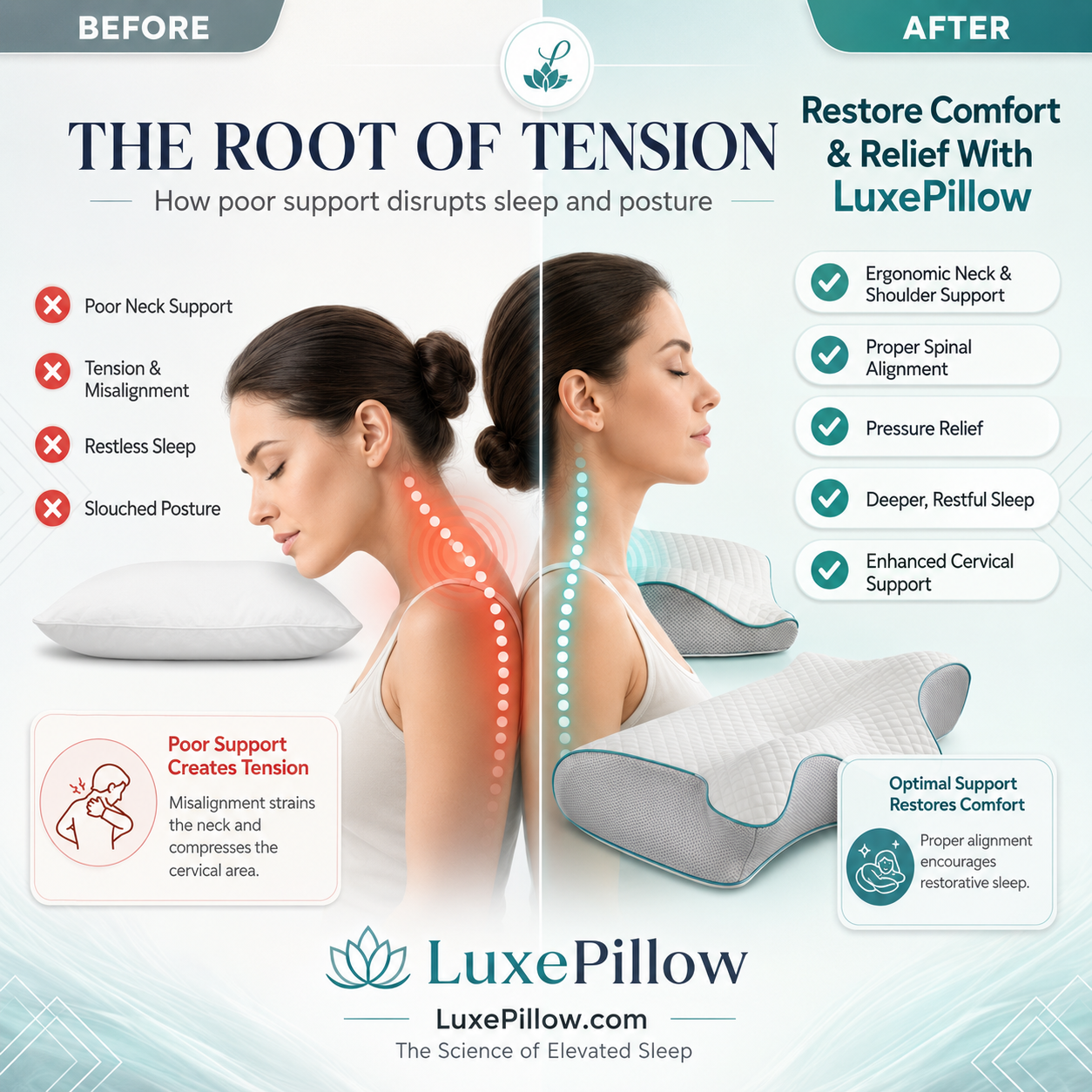 LuxePillow™ Butterfly Neck Support Pillow